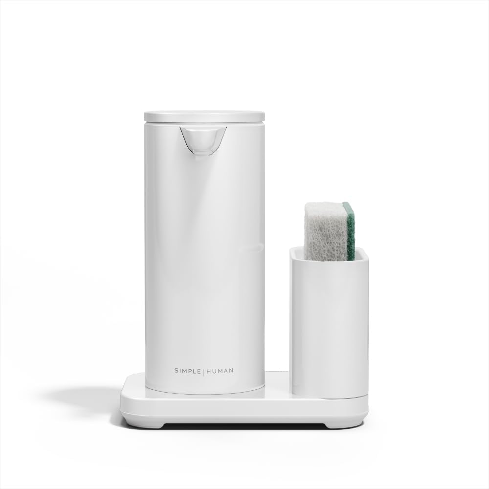 Liquid Sensor Pump, 9 oz Automatic Soap Dispenser for Kitchen and Bathroom, Touchless Motion Sensor, Variable Dispense, Rechargeable, No-Drip Spout, High-Grade Brass Stainless Steel