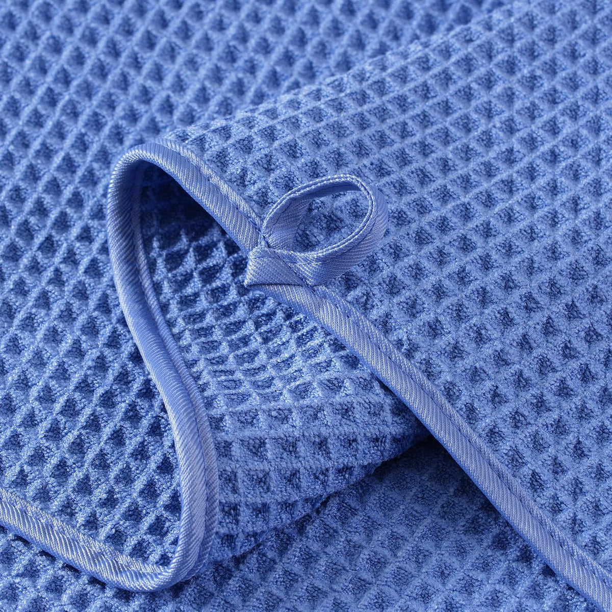Microfiber Waffle Hand Towels, 4 Pieces, Soft, Absorbent, Fast Drying, Lint Free 430 GSM (16''x26''/40.64cm x 66.04cm)