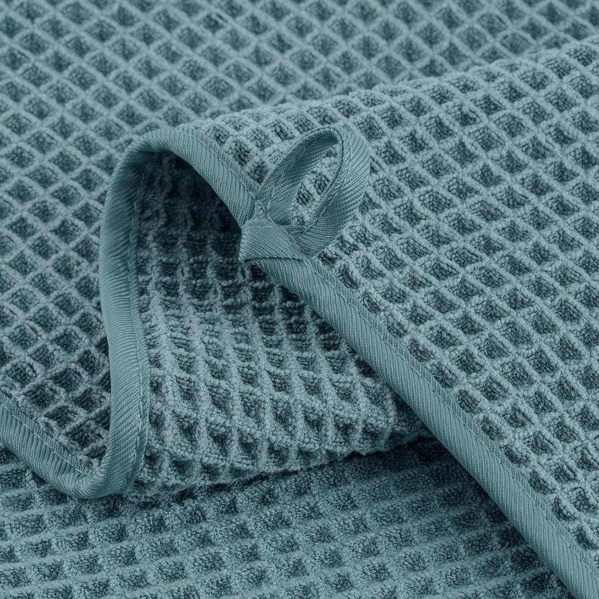Microfiber Waffle Hand Towels, 4 Pieces, Soft, Absorbent, Fast Drying, Lint Free 430 GSM (16''x26''/40.64cm x 66.04cm)