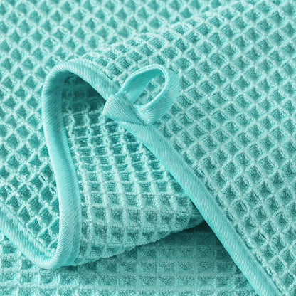 Microfiber Waffle Hand Towels, 4 Pieces, Soft, Absorbent, Fast Drying, Lint Free 430 GSM (16''x26''/40.64cm x 66.04cm)
