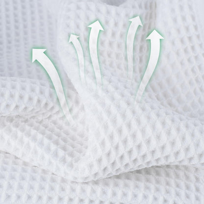 Microfiber Waffle Hand Towels, 4 Pieces, Soft, Absorbent, Fast Drying, Lint Free 430 GSM (16''x26''/40.64cm x 66.04cm)