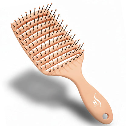 Vented Hair Brush - Soft Bristle Detangler for Faster Blow Drying