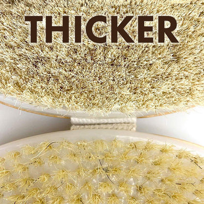 Body Brush Natural Bristle, Dry Brushing Exfoliator for Dead Skin