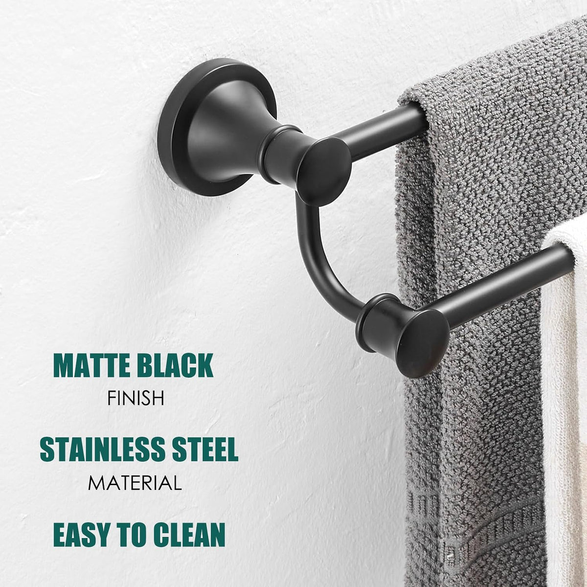 Adjustable Retractable 15-27 Inches Stainless Steel Bathroom Towel Bar, Bathroom Accessories Bath Hotel Double Towel Bar Rod Hanger Wall Mounted Towel Holder Towel Rack, Oil Rubbed Bronze