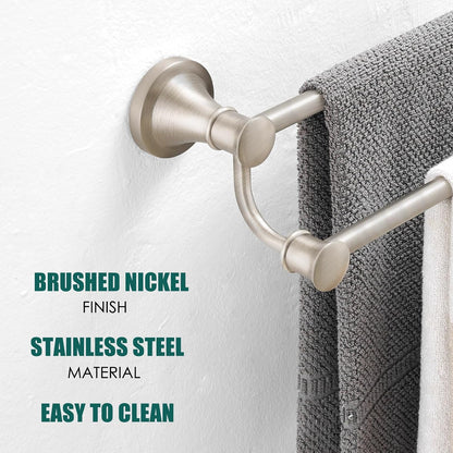 Adjustable Retractable 15-27 Inches Stainless Steel Bathroom Towel Bar, Bathroom Accessories Bath Hotel Double Towel Bar Rod Hanger Wall Mounted Towel Holder Towel Rack, Oil Rubbed Bronze