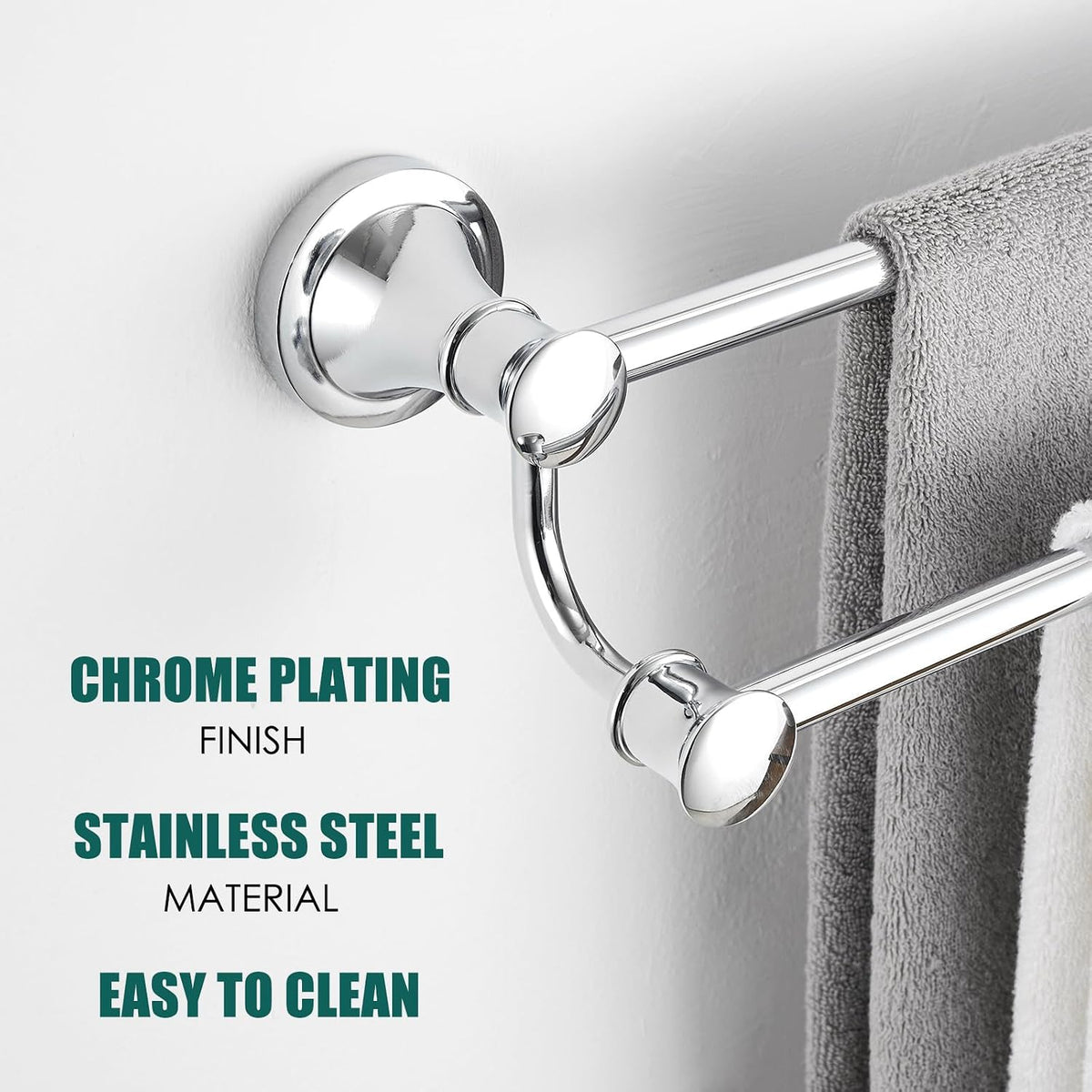 Adjustable Retractable 15-27 Inches Stainless Steel Bathroom Towel Bar, Bathroom Accessories Bath Hotel Double Towel Bar Rod Hanger Wall Mounted Towel Holder Towel Rack, Oil Rubbed Bronze