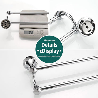 Adjustable Retractable 15-27 Inches Stainless Steel Bathroom Towel Bar, Bathroom Accessories Bath Hotel Double Towel Bar Rod Hanger Wall Mounted Towel Holder Towel Rack, Oil Rubbed Bronze