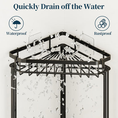 Corner Shower Caddy Stand - Rustproof Bathroom Organizer&Storage