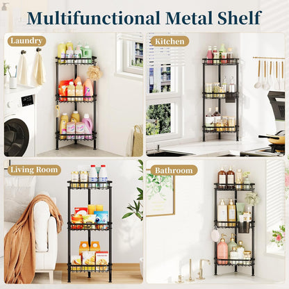 Corner Shower Caddy Stand - Rustproof Bathroom Organizer&Storage