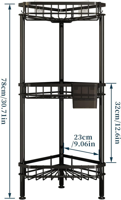 Corner Shower Caddy Stand - Rustproof Bathroom Organizer&Storage