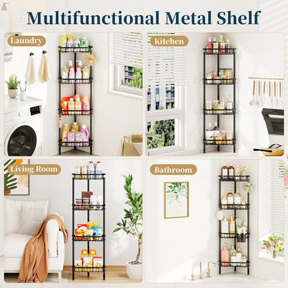 Corner Shower Caddy Stand - Rustproof Bathroom Organizer&Storage