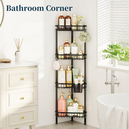 Corner Shower Caddy Stand - Rustproof Bathroom Organizer&Storage