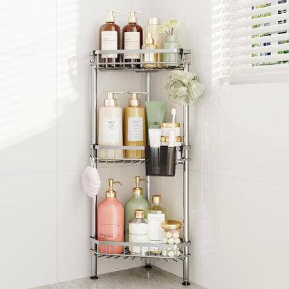 Corner Shower Caddy Stand - Rustproof Bathroom Organizer&Storage