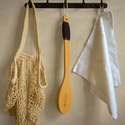 17" Extra Long Dry Body Brush - Medium Firmness Back Scrubber