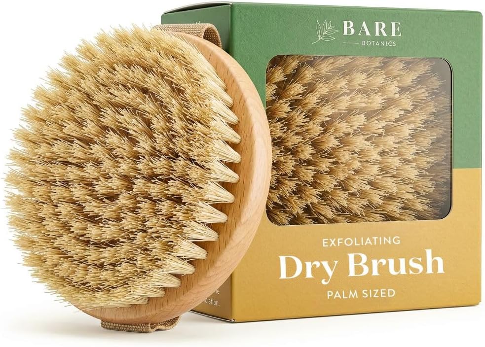 17" Extra Long Dry Body Brush - Medium Firmness Back Scrubber