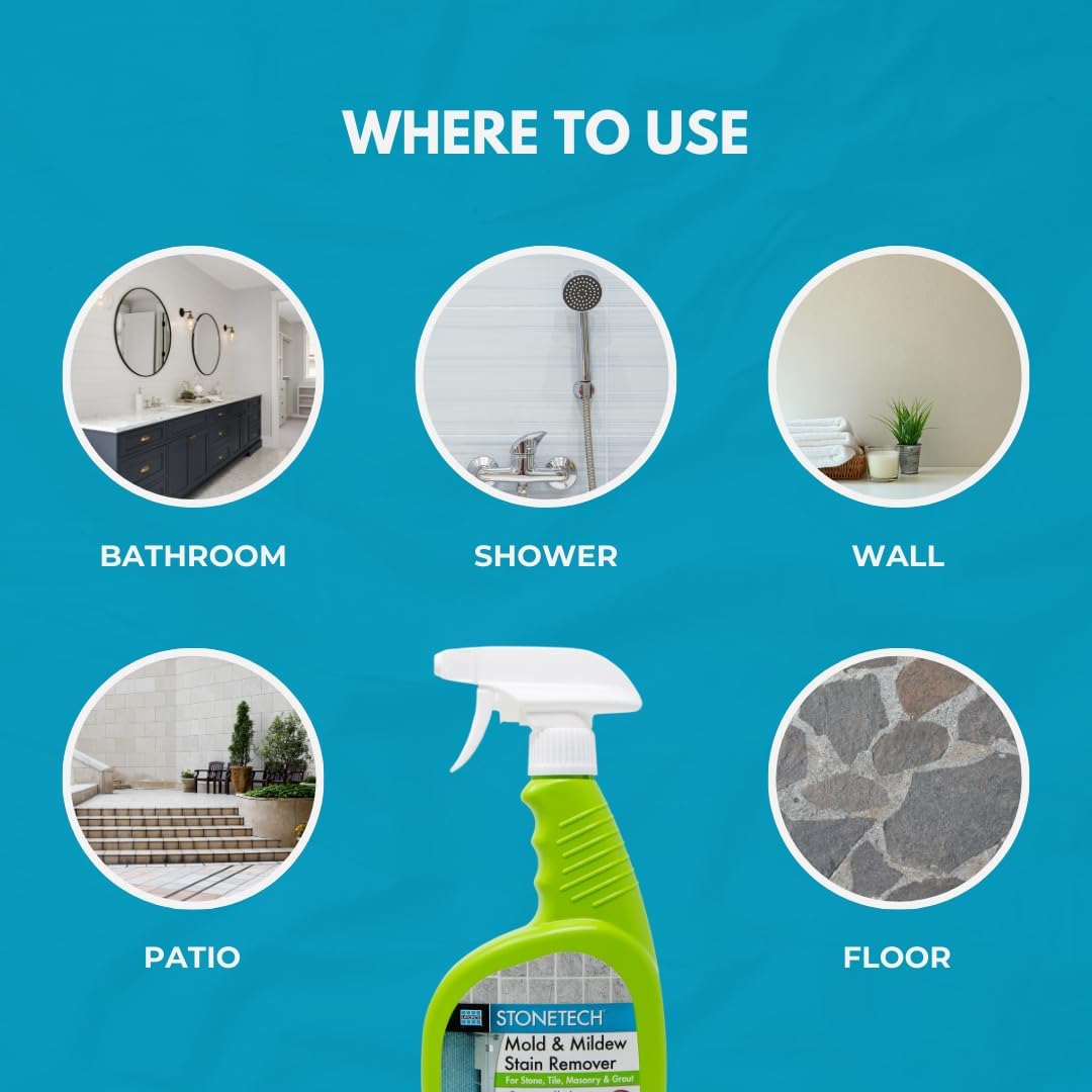 STONETECH Mold & Mildew Spray Bottle 24OZ (709ML) Stain Remover