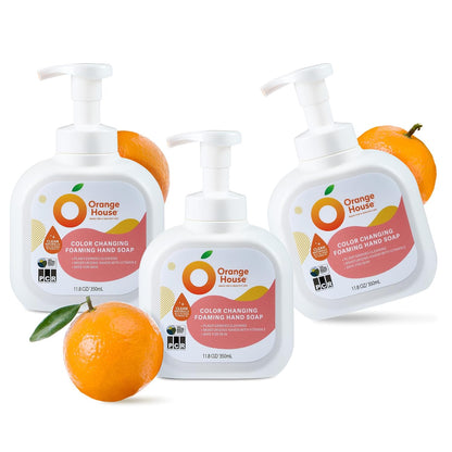 Color Changing Foaming Hand Soap, Orange Oil, 11.8 Oz