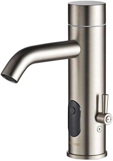 Touchless Bathroom Faucet for Home Use, with Temperature and Flow Control, Matte Black, TS-5303M