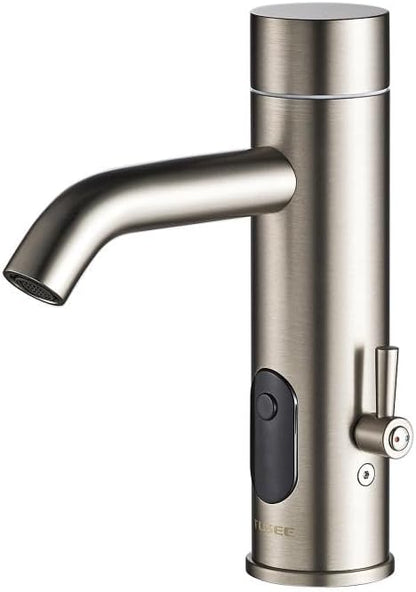 Touchless Bathroom Faucet for Home Use, with Temperature and Flow Control, Matte Black, TS-5303M
