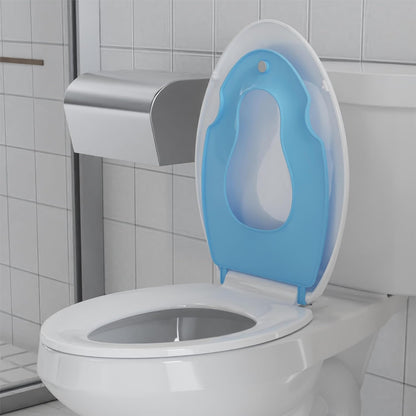 Elongated Toilet Seat with Slow Close & Quiet Close, 19 Inch Never Loosen Durable Lid, Polypropylene Easy to Install & Clean, White