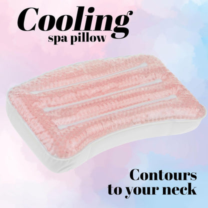 Glitter Gel Spa Pillow - Cooling Bathtub & Hot Tub Relaxation Cushion