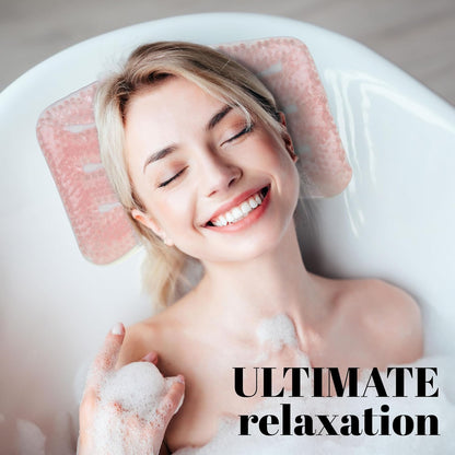 Glitter Gel Spa Pillow - Cooling Bathtub & Hot Tub Relaxation Cushion