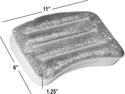 Glitter Gel Spa Pillow - Cooling Bathtub & Hot Tub Relaxation Cushion
