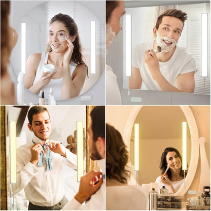 LED Vanity Lights for Mirror, Bright Dimmable and Color Temperature Changeable LED Makeup Light, Durable Stick-on 5V USB Powered Mirror Lights