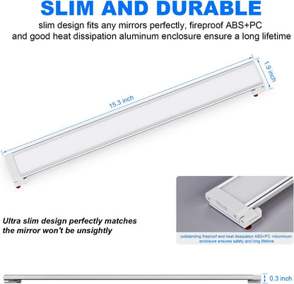 LED Vanity Lights for Mirror, Bright Dimmable and Color Temperature Changeable LED Makeup Light, Durable Stick-on 5V USB Powered Mirror Lights