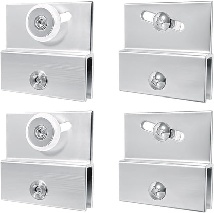 4 Pcs M 6054 Top Bracket Roller Assembly for Frameless Shower Doors