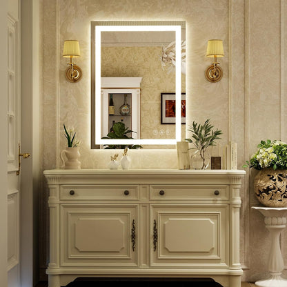 40"X60"LED Bathroom Mirror, Backlit + Front Lit Wall Mirror