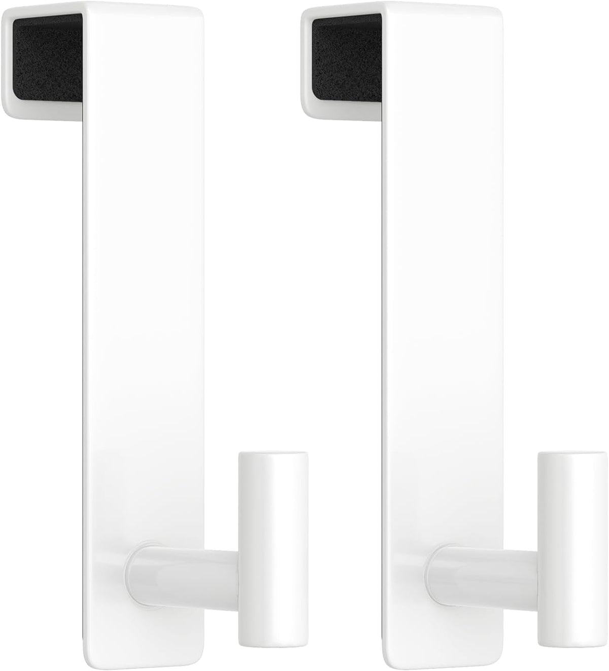 T-Shaped Over Door Hooks - Fits Wooden & Metal Doors Less Than 1.77" Wide,Door Hanger for Office,Bedroom Heavy-Duty Stainless Steel Doors(T Shape 2 Pack, Fits 1-3/4'' Thick)