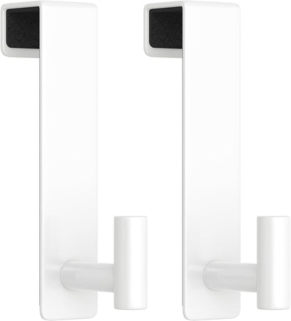 T-Shaped Over Door Hooks - Fits Wooden & Metal Doors Less Than 1.77" Wide,Door Hanger for Office,Bedroom Heavy-Duty Stainless Steel Doors(T Shape 2 Pack, Fits 1-3/4'' Thick)