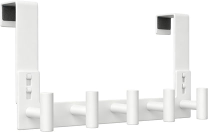 T-Shaped Over Door Hooks - Fits Wooden & Metal Doors Less Than 1.77" Wide,Door Hanger for Office,Bedroom Heavy-Duty Stainless Steel Doors(T Shape 2 Pack, Fits 1-3/4'' Thick)