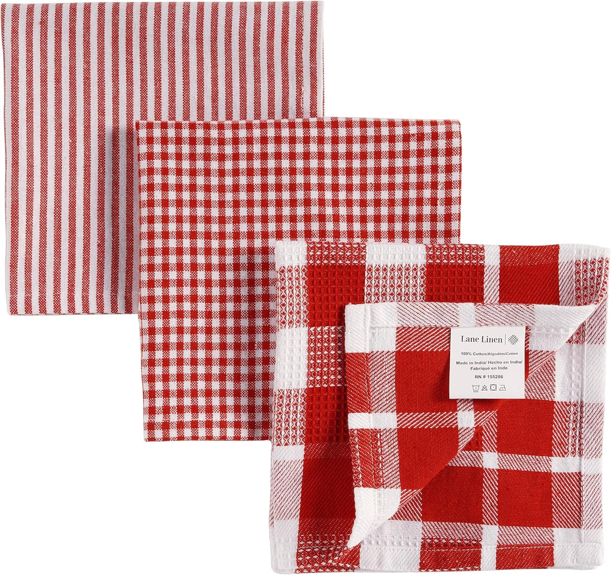 Dish Towels for Kitchen 100% Cotton Tightly Woven - Olive