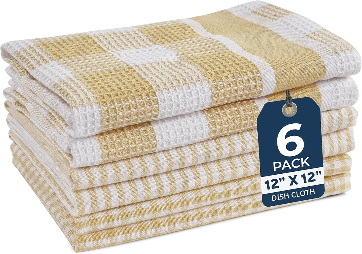 Dish Towels for Kitchen 100% Cotton Tightly Woven - Olive