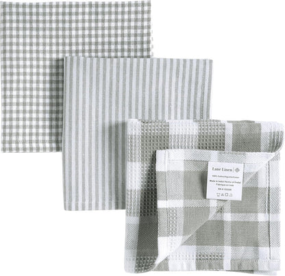 Dish Towels for Kitchen 100% Cotton Tightly Woven - Olive