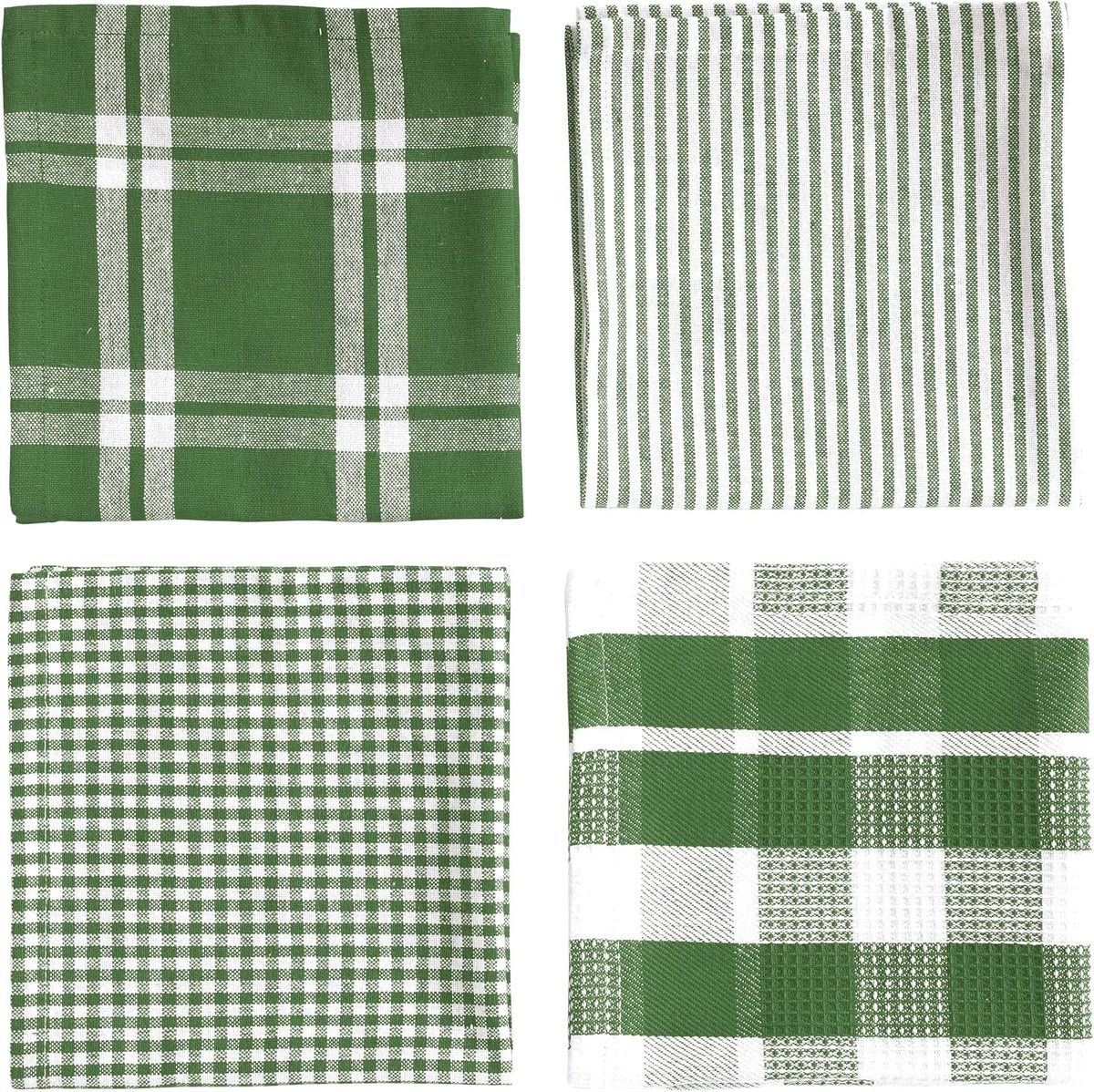 Dish Towels for Kitchen 100% Cotton Tightly Woven - Olive