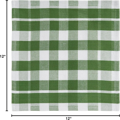 Dish Towels for Kitchen 100% Cotton Tightly Woven - Olive