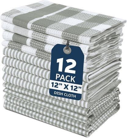 Dish Towels for Kitchen 100% Cotton Tightly Woven - Olive