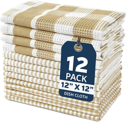 Dish Towels for Kitchen 100% Cotton Tightly Woven - Olive
