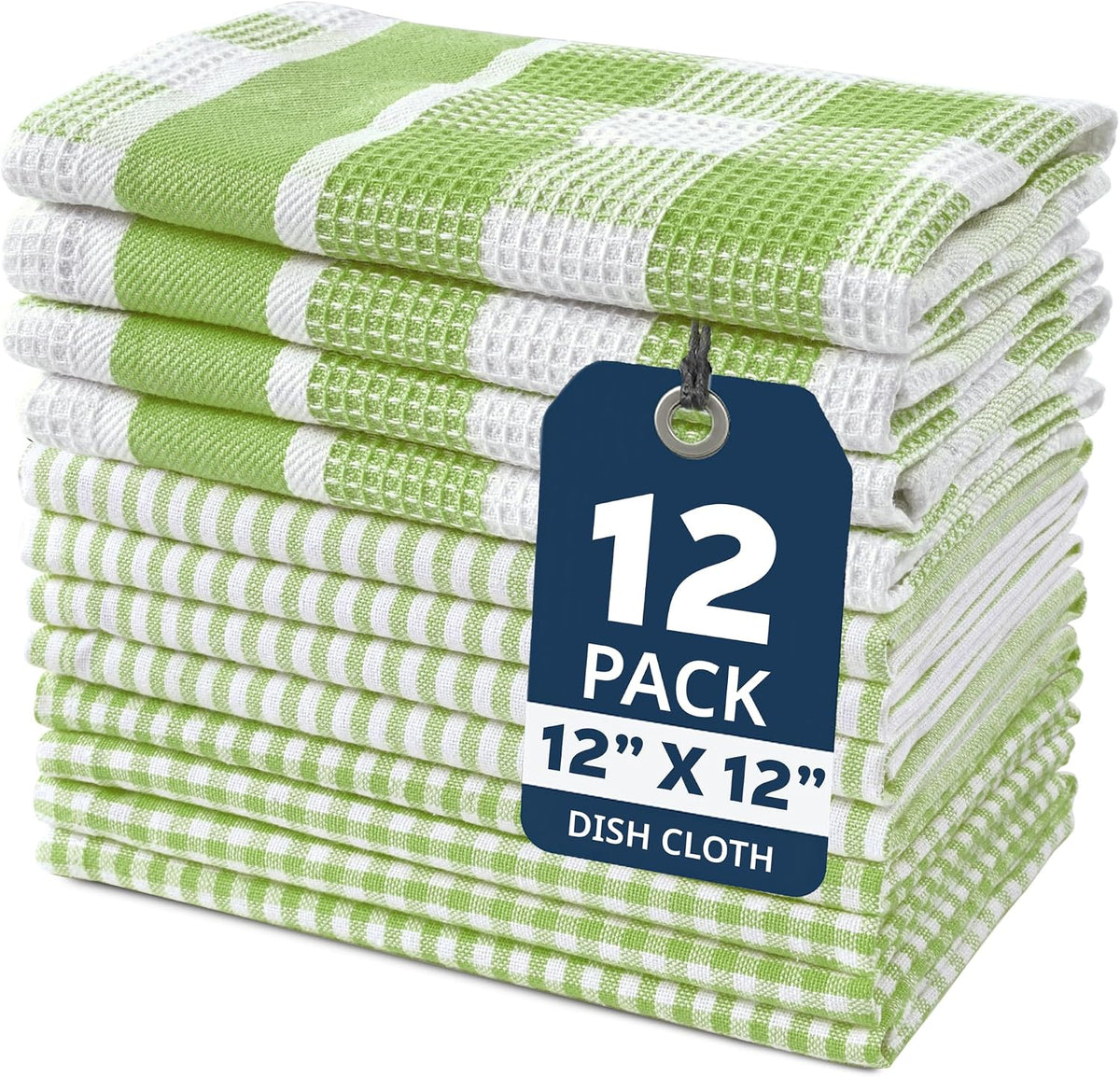 Dish Towels for Kitchen 100% Cotton Tightly Woven - Olive