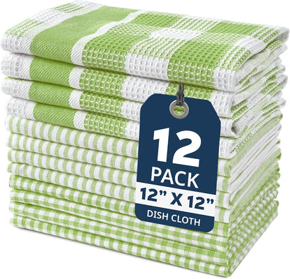 Dish Towels for Kitchen 100% Cotton Tightly Woven - Olive