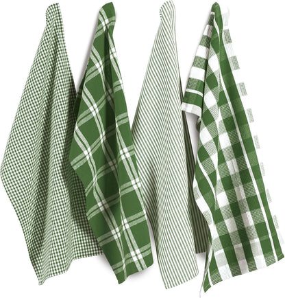 Dish Towels for Kitchen 100% Cotton Tightly Woven - Olive