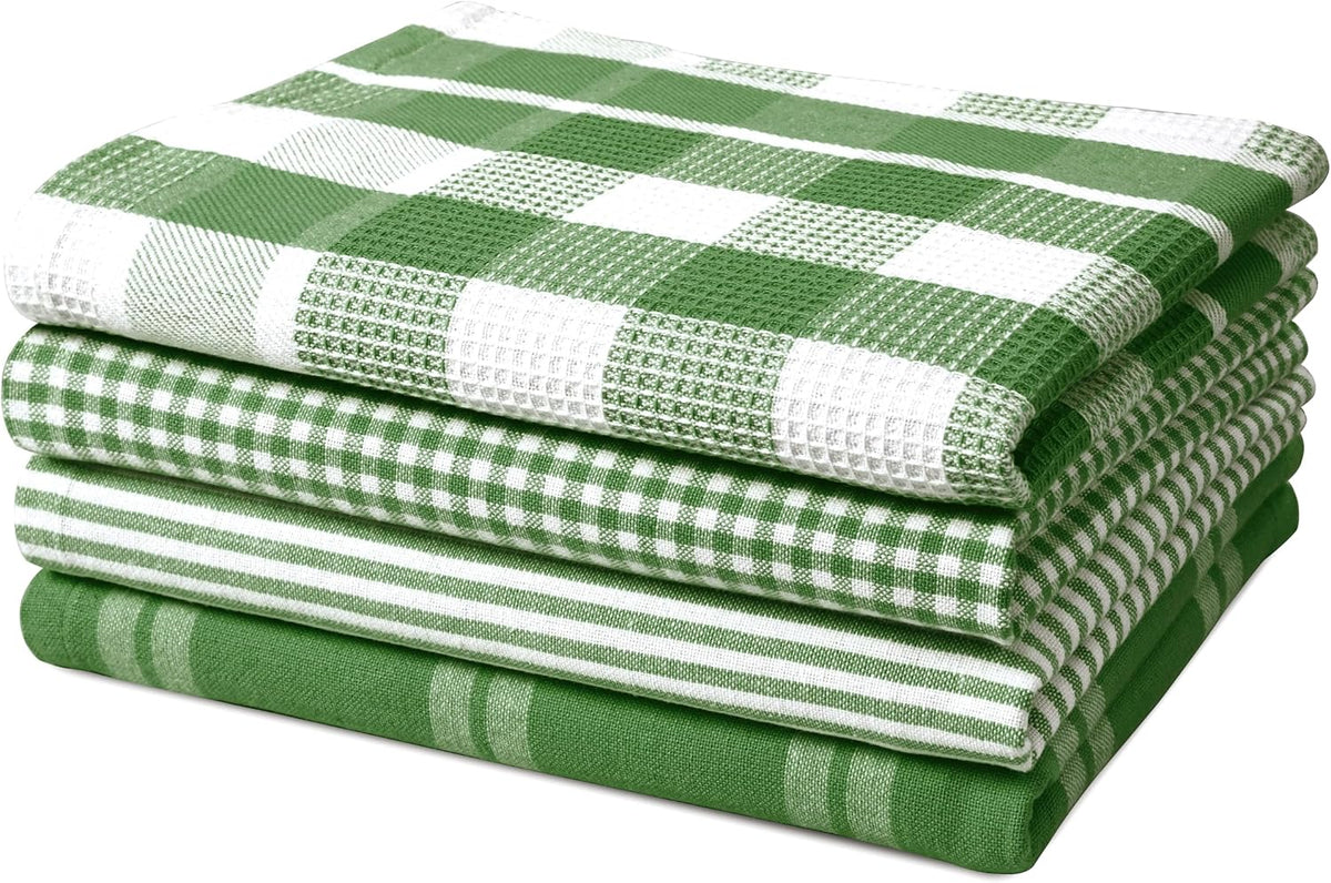 Dish Towels for Kitchen 100% Cotton Tightly Woven - Olive