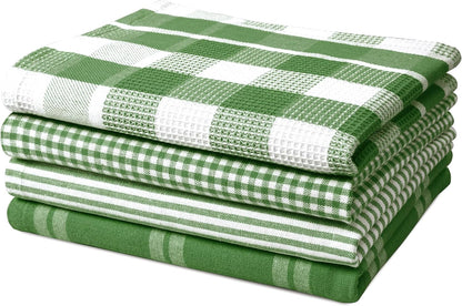 Dish Towels for Kitchen 100% Cotton Tightly Woven - Olive