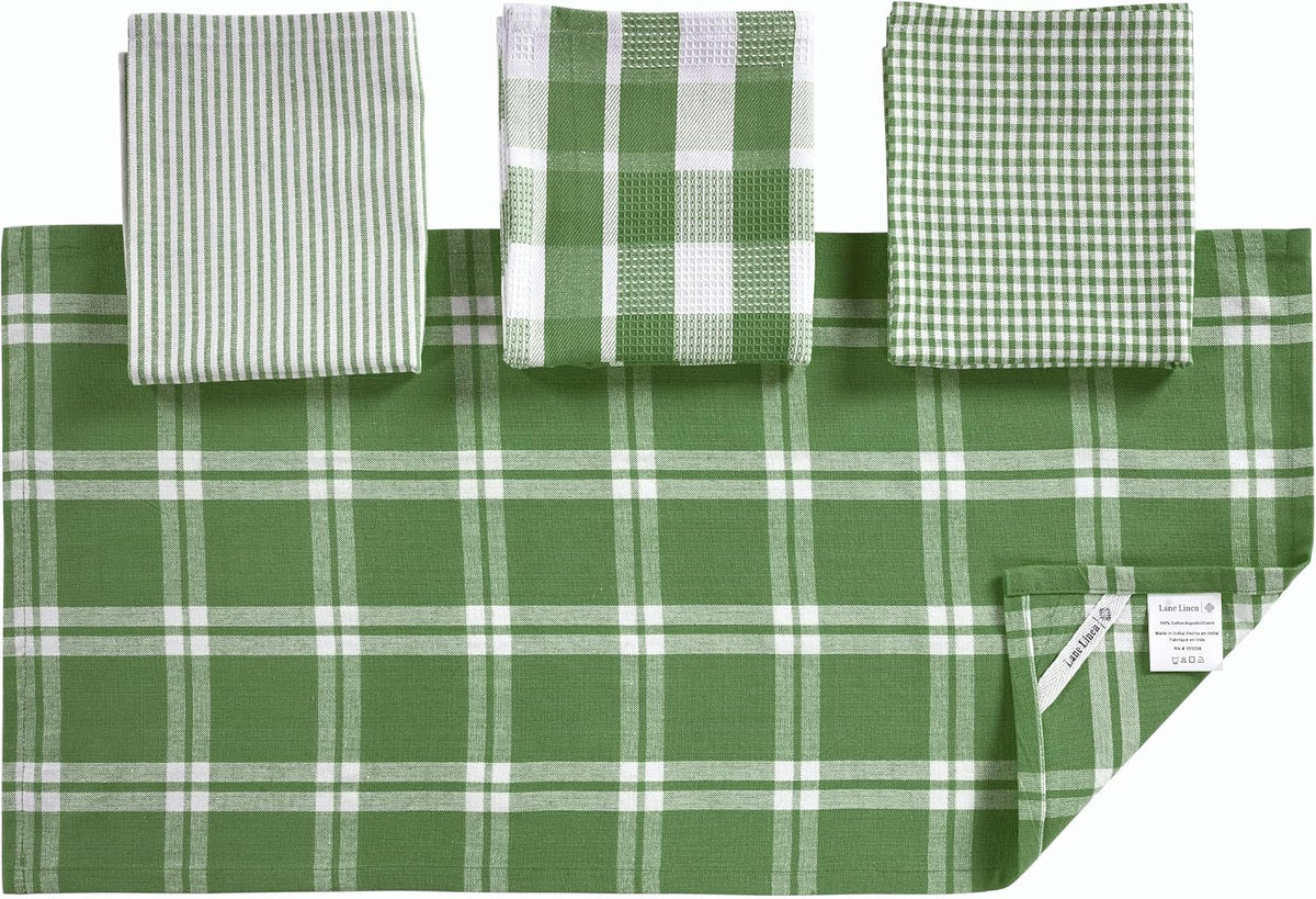 Dish Towels for Kitchen 100% Cotton Tightly Woven - Olive