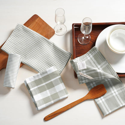 Dish Towels for Kitchen 100% Cotton Tightly Woven - Olive