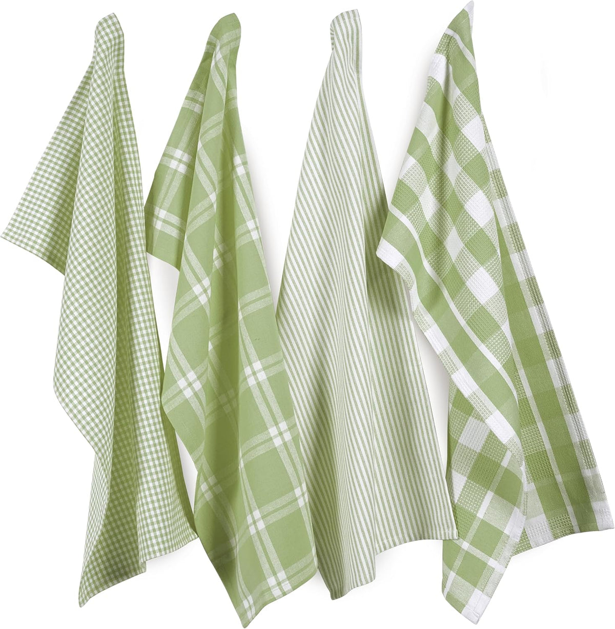 Dish Towels for Kitchen 100% Cotton Tightly Woven - Olive