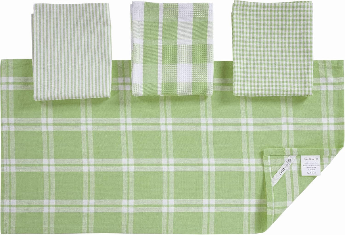 Dish Towels for Kitchen 100% Cotton Tightly Woven - Olive